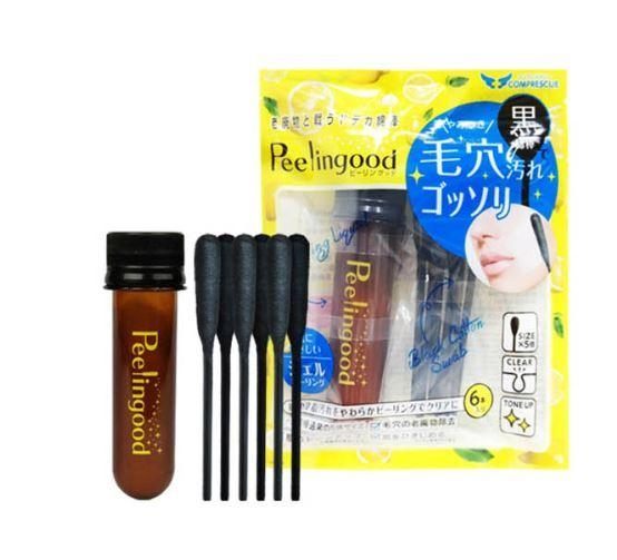 【ＫＰ】去角質液 COMPRESCUE 全臉去角質凝膠+黑頭棉花棒 清潔液