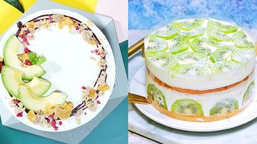 酪梨控必吃！每一口都是滿滿的酪梨～網購甜點店《微甜室》推出綠色系蛋糕～酪梨、奇異果、抹茶打造最療癒綠洲蛋糕！