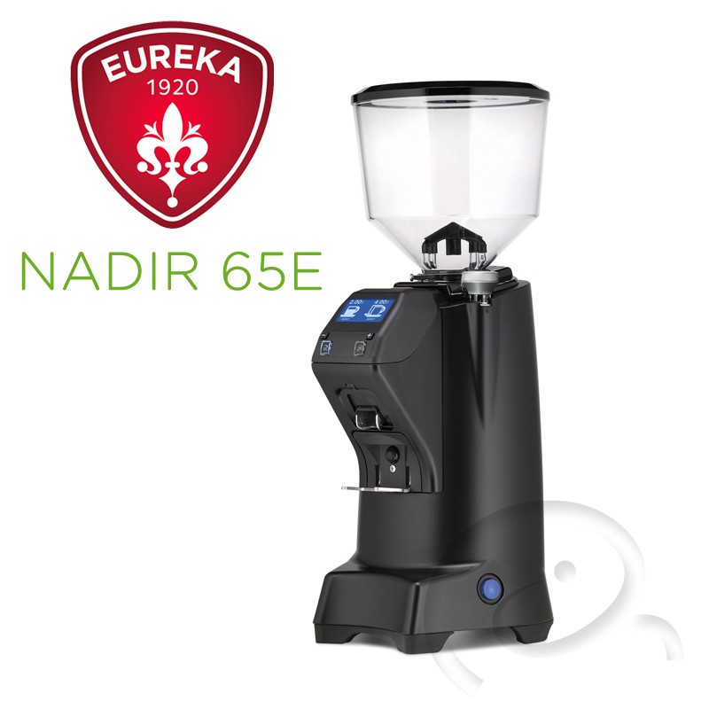 NADIR 65E❚電力需求：220V-60Hz-450W❚刀盤規格：65mm平刀❚研磨速度：2.1~2.7 g/s(取決於咖啡豆種類、烘焙程度與粒徑大小)❚機身尺寸：寬232mm x深264mm x