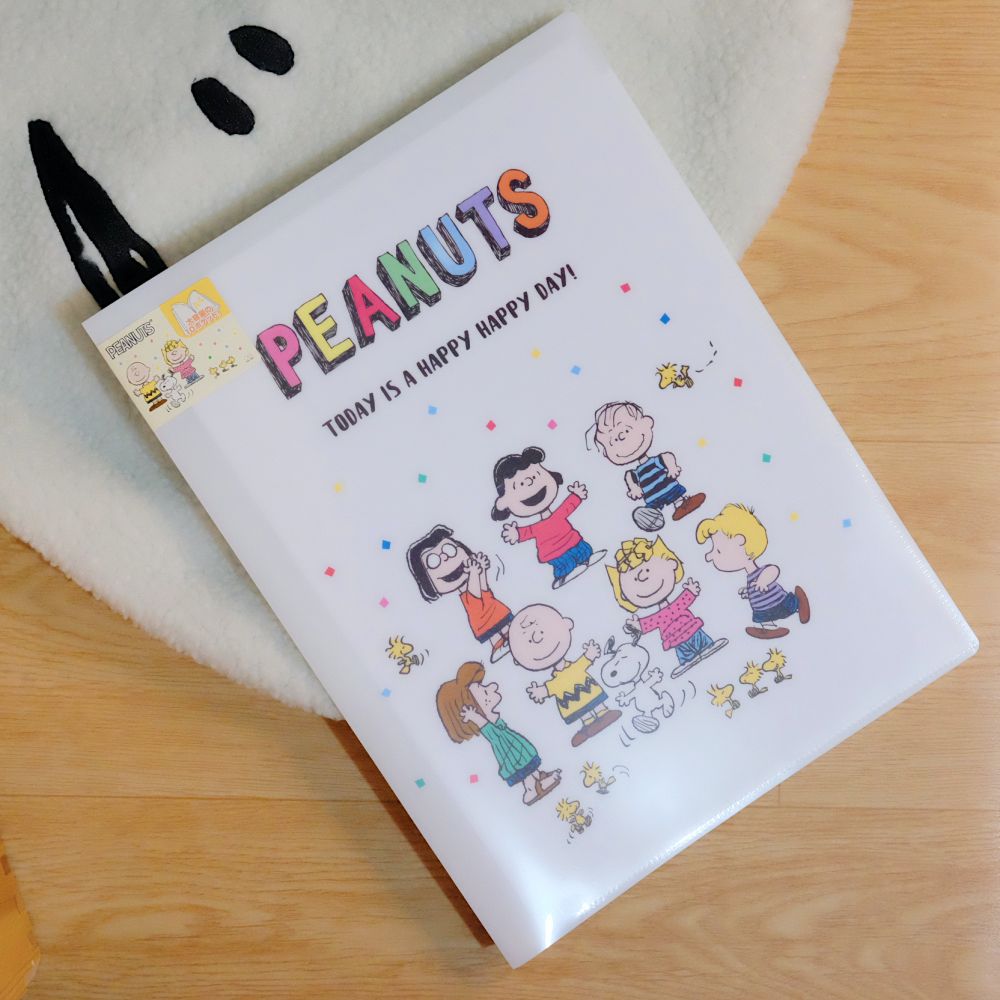 ✿日本商品空運直送同步販售✿史努比10個口袋分頁資料夾✿分類收納整理文件不凌亂✿a3尺寸也可收納哦！只要平放至左右兩個口袋中即可！