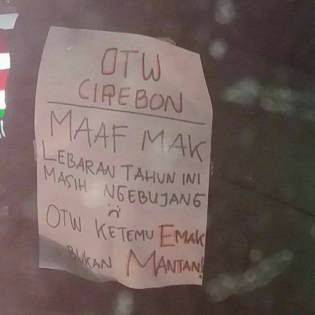 Foto Lucu Tulisan Motor Mudik Super Kreatif, Ngakak So Hard!