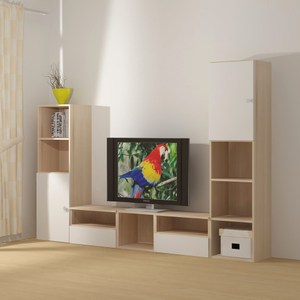 此商品為 特別訂製系統傢俱，請洽各區特力屋門市由專人為您服務。 收納空間多，可隨意組合擺放 整體時尚美觀，具有現代設計感 採用 E1等級 板材，使用更安心 板材表面耐刮磨、耐高溫、防潮且易清潔 工廠系