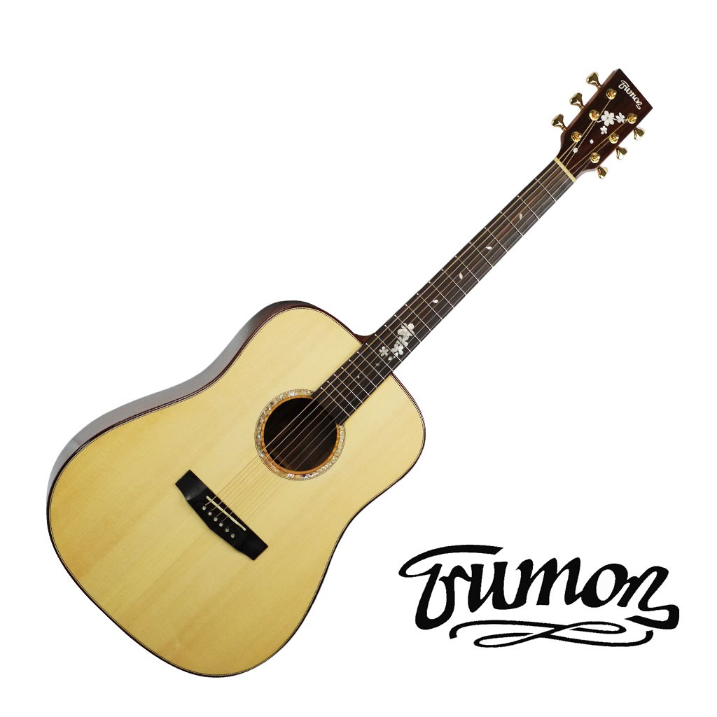 Trumon楚門吉他41吋 D-900 D900 雲杉面單 可可菠蘿背側 民謠吉他 木吉他 - 【黃石樂器】