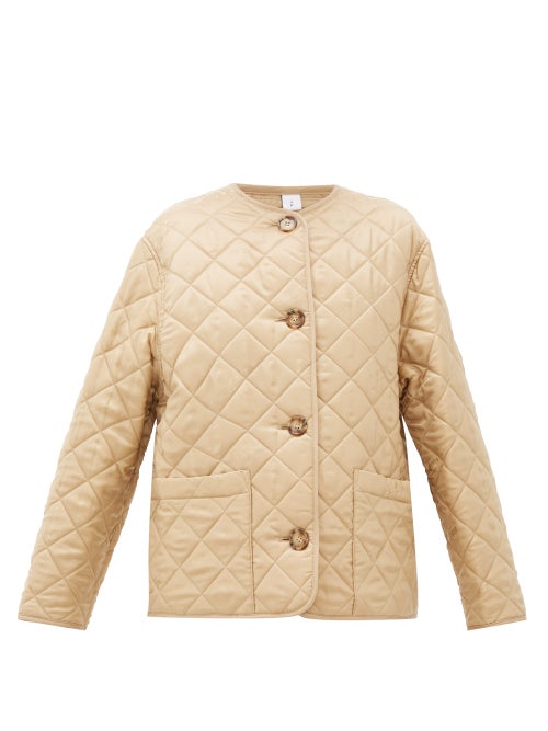 Burberry - Burberry's beige Bardsey jacket is cut from lustrous twill that's subtly woven with the l