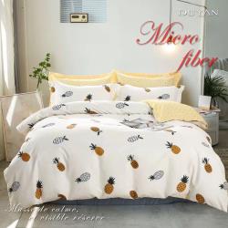 ◎★嚴選布料|◎★磨毛處理 ★色澤明亮|◎★全包式鬆緊帶 ★床包不易鬆脫品牌:DUYAN竹漾種類:床包類型:被套床包組規格:單人3.5尺主材質:聚酯纖維材質說明:◇材質：100%超細纖維◇產地國別：越