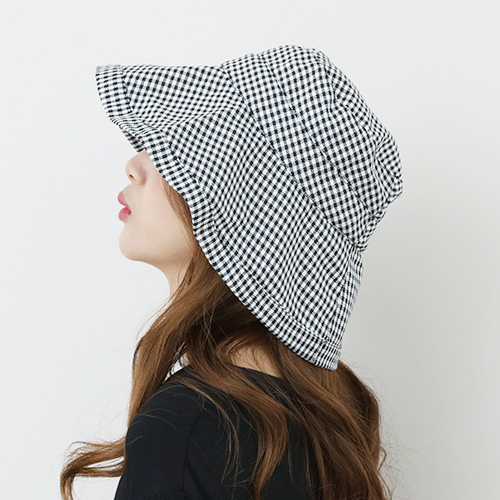 芝麻歐蕾格紋漁夫帽