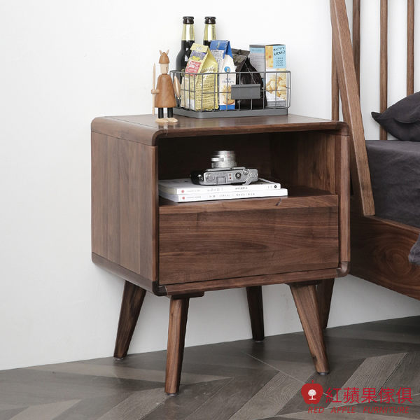 [紅蘋果傢俱]HM004 床頭櫃 北歐風床頭櫃 日式床頭櫃 實木床頭櫃 無印風 簡約風