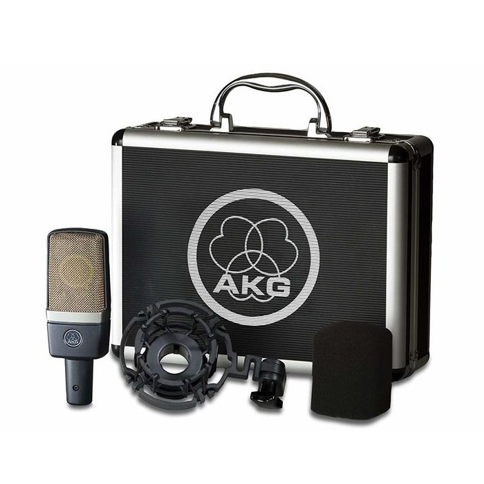 AKG C214經典心型指多功能收音電容式麥克風- 附美製5米MIC線+原廠噴麥罩【音響世界】