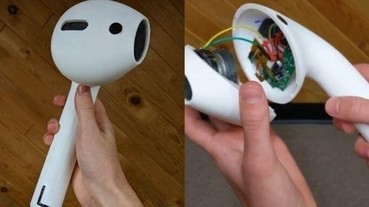 史上最大的山寨AirPods來了，能播音樂也能拿來當槌子