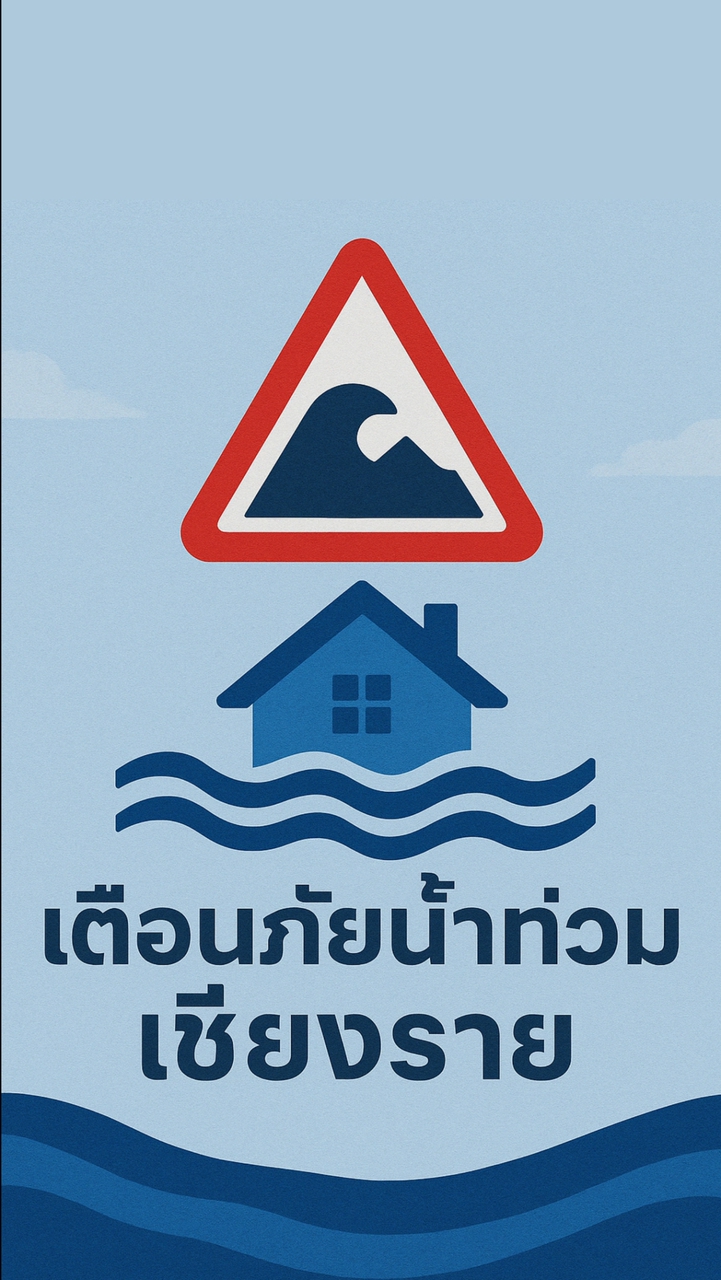เตือนภัยน้ำท่วมแม่น้ำกก