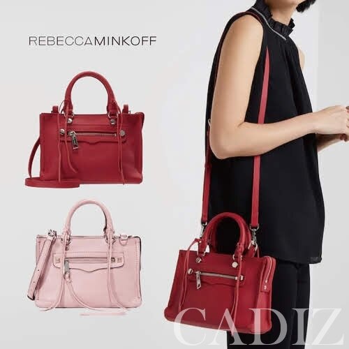 現貨 美國正品 Rebecca Minkoff Micro Regan Satchel 粉紅色銀釦側肩包