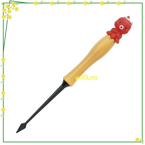 asdfkitty可愛家☆日本貝印-章魚造型多用途挑棒-三角頭-章魚燒.雞蛋糕.紅豆餅都適用-日本製