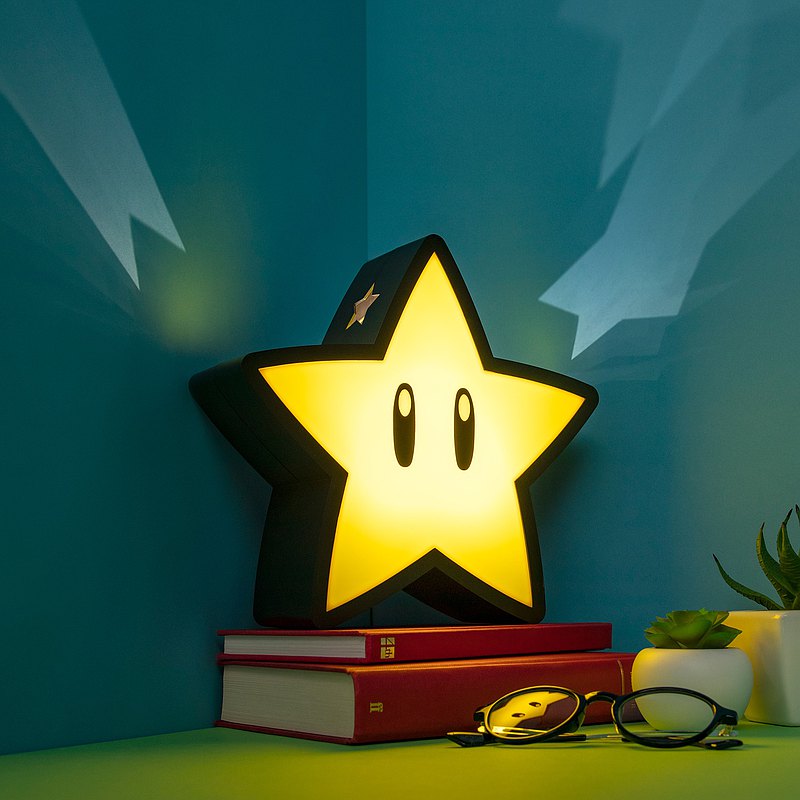 【全新產品 】官方授權英國Paladone瑪利歐無敵星投射小夜燈