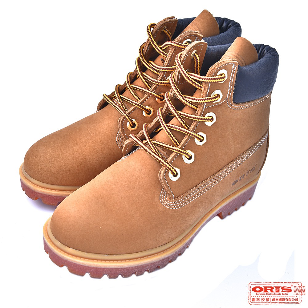 【ORIS】牛皮防滑高筒登山靴工作靴黃靴(男) - 黃 - 原價4250元