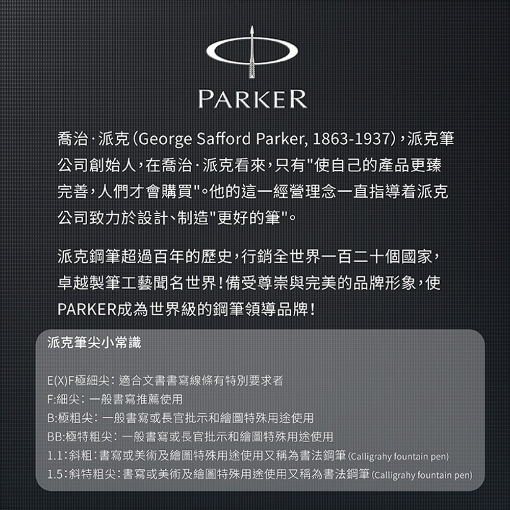 派克 PARKER IM 經典高尚系列 鈦金格紋 鋼筆 P0905710/F