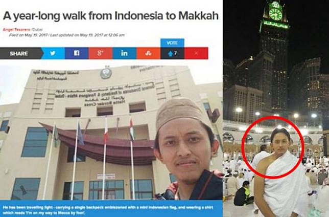 Dulu Ditertawakan, Kini Bikin Netizen Menangis - Khamim yang Naik Haji Jalan Kaki, Sudah Tiba di Mekkah!