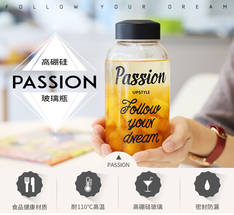 這果然是個【買買買】的時節 玻璃杯!!! 不是塑料的噢~所以放心買呀！ 高硼矽玻璃材質!!! 耐熱0°-100° 安全放心!!! 不漏水!!!不漏水!!!不漏水!!! 冬天可以暖手!!! 夏天裝飲料，