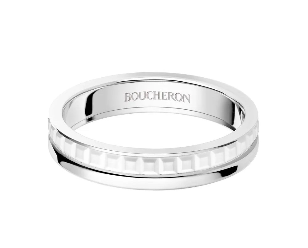 Boucheron 18kt white gold Quatre Double White Edition wedding band ring