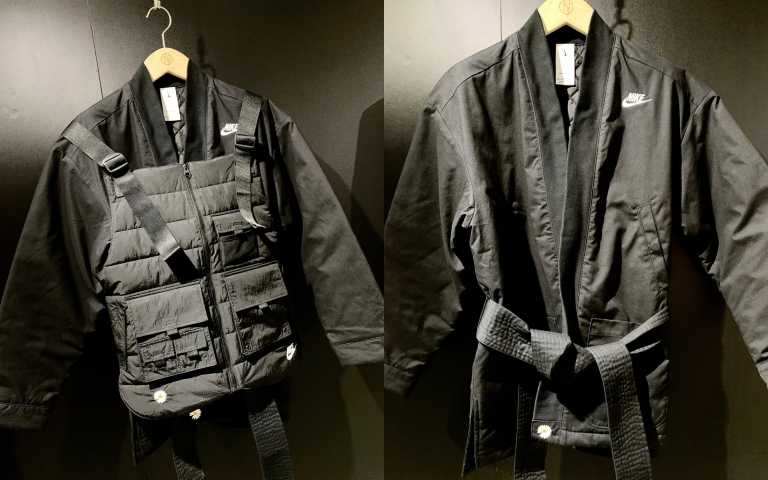 U NRG CF 2+1 JACKET／8,080元 將背心拆下後，就是道服式風格的綁帶外套。（圖／吳雅鈴攝）