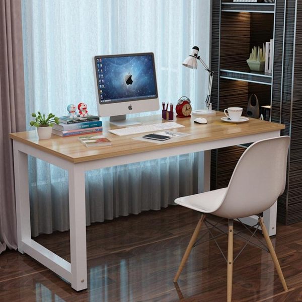 簡易電腦桌臺式桌家用寫字臺書桌簡約現代鋼木辦公桌子雙人桌 ATF 魔法鞋櫃