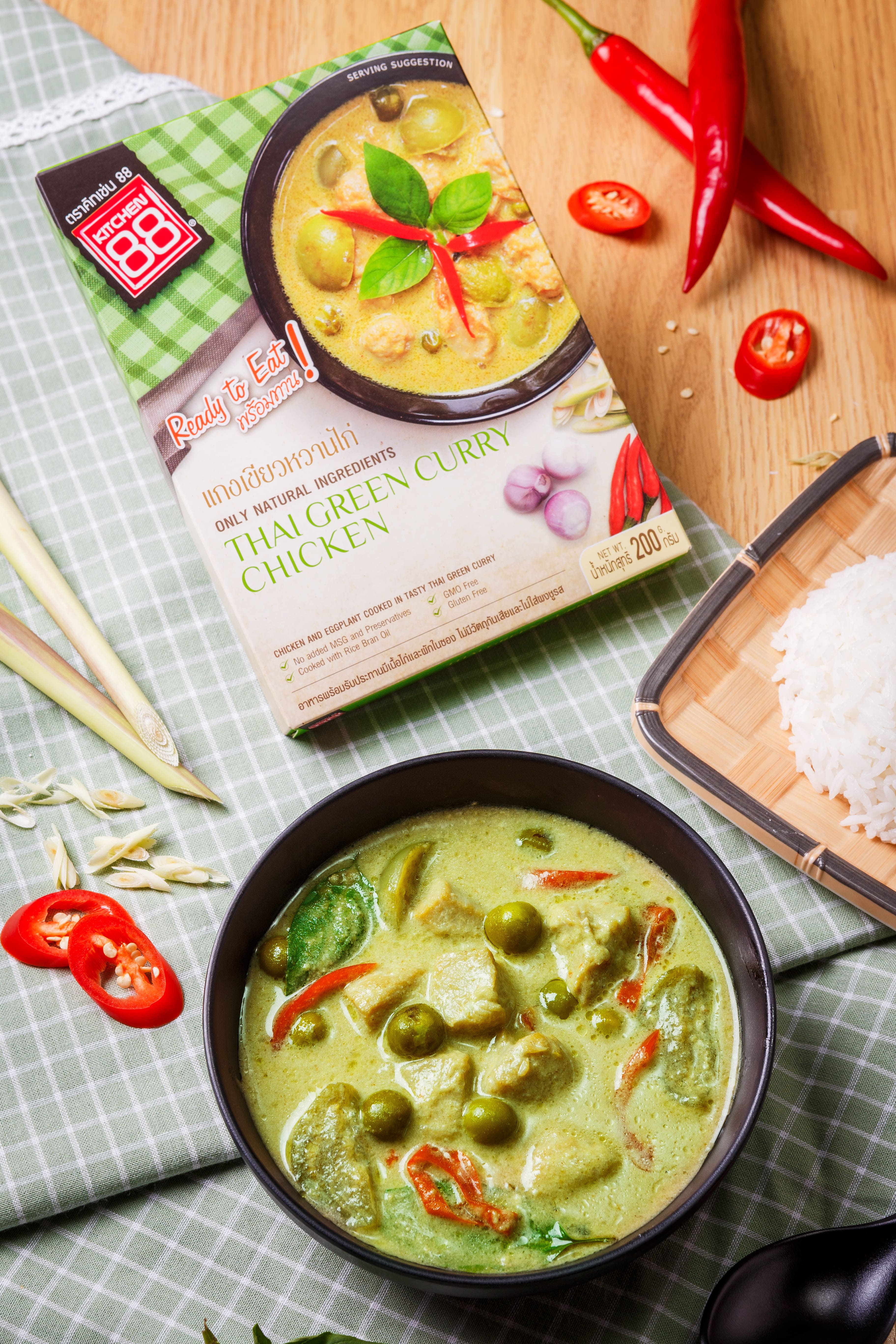 泰國Kitchen88泰式綠咖哩雞即食包 Thai Green Curry with Chicken 200g