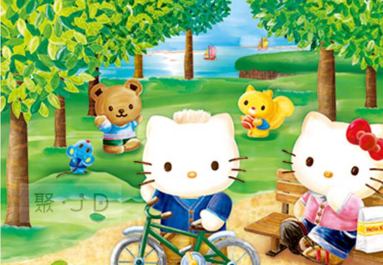 【P2拼圖】三麗鷗 Hello Kitty -春之森林 (300pcs) HP0300S-179