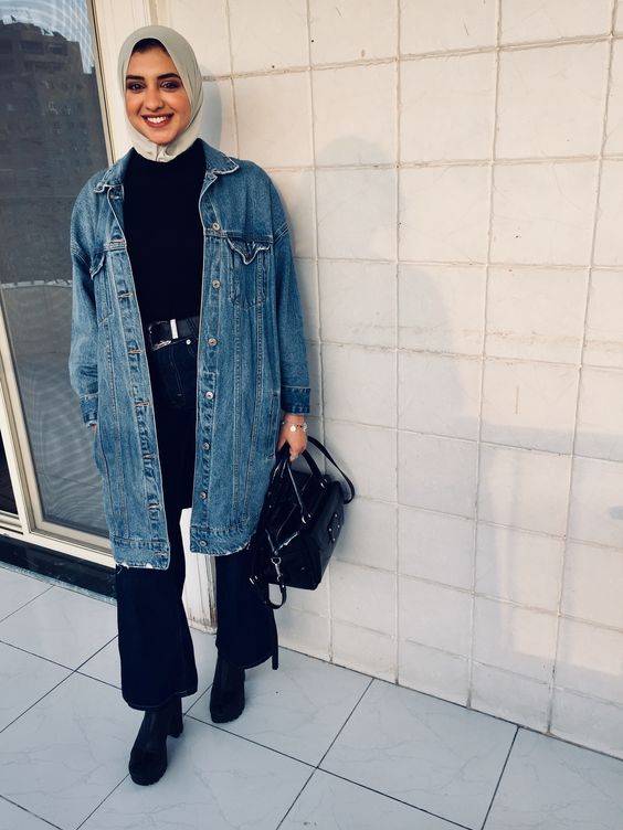 880+ Model Hijab Jaket Jeans HD