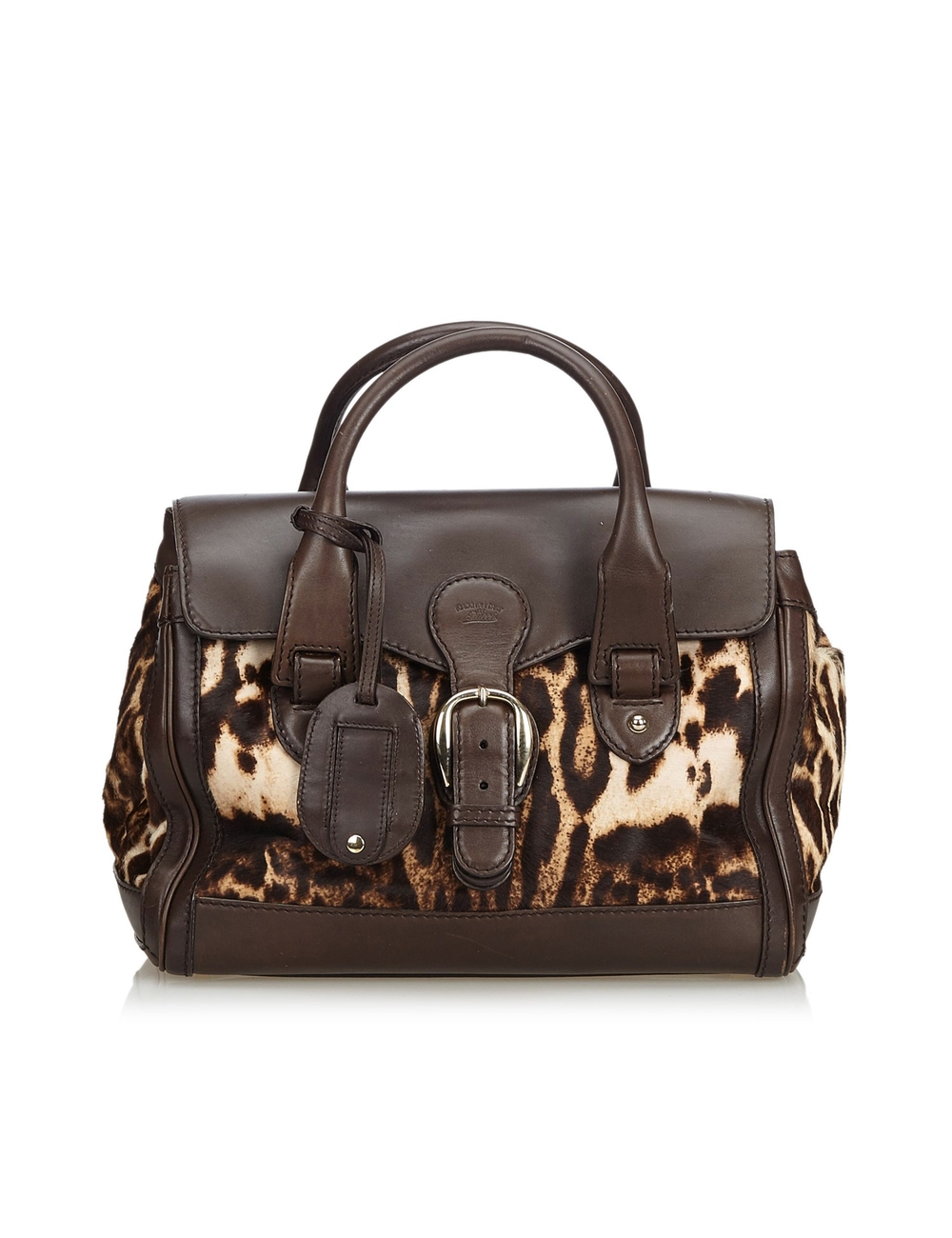 這款手袋採用小馬毛製成，飾有皮革飾邊，卷式皮革提手，頂部翻蓋和搭扣，開放式頂部以及內部拉鍊袋和滑袋。 尺寸：25x32x15.5cm手下降：9 型號：250303 包括：不再隨附原始配件。 首席運營官