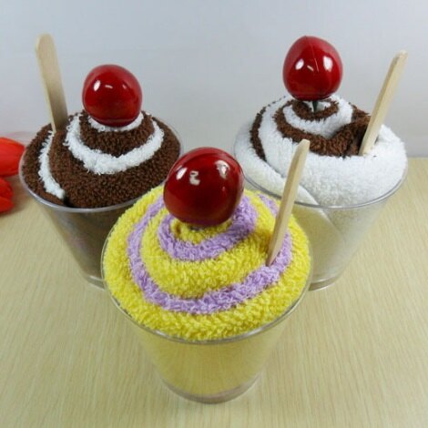 創意小毛巾蛋糕手帕-精美新穎實用禮品生日情人節禮物生活用品73ja53【獨家進口】【米蘭精品】