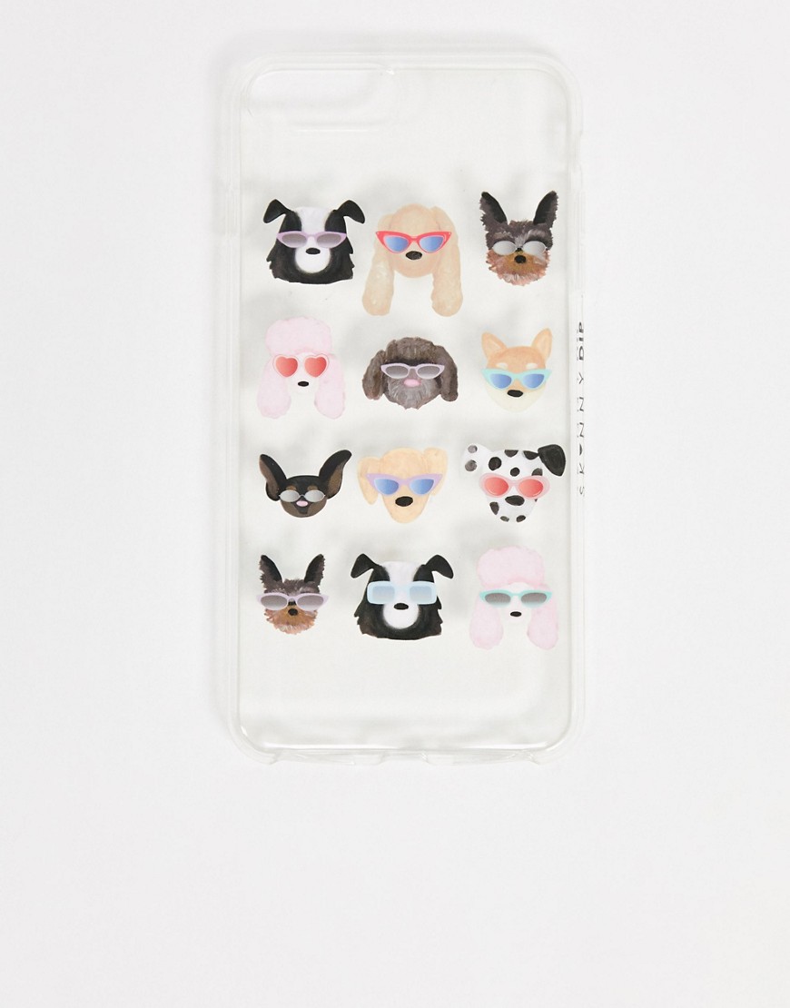 iPhone case by Skinnydip Match your phone to your mood Dog-themed design Soft silicone case Fits the iPhone 6/6s/7 plus and 8 plus Logo to side