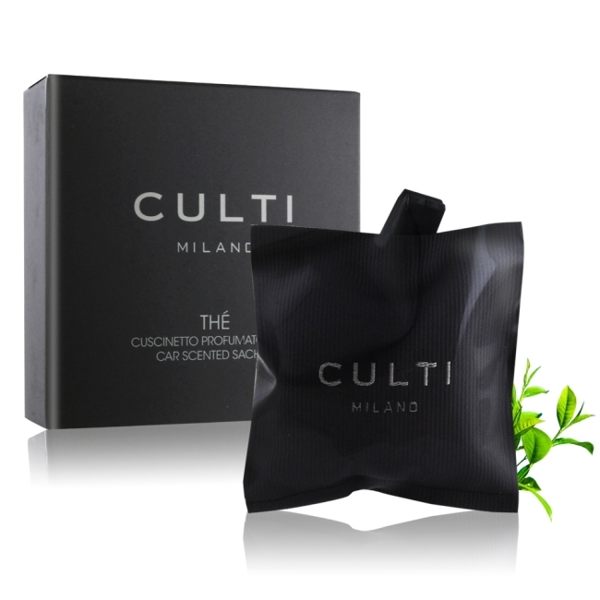 CULTI Milano 車用香氛包 綠茶雅韻(7*7cm)-可持香50天
