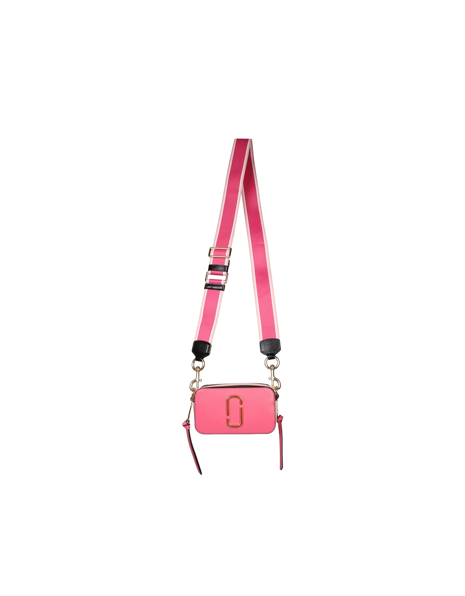 Adjustable and removable oversize shoulder strap in grosgrain with snap hook, double compartment wit