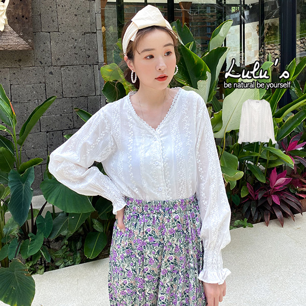 040214♦ v領設計/縮袖口/排釦可開/建議內搭