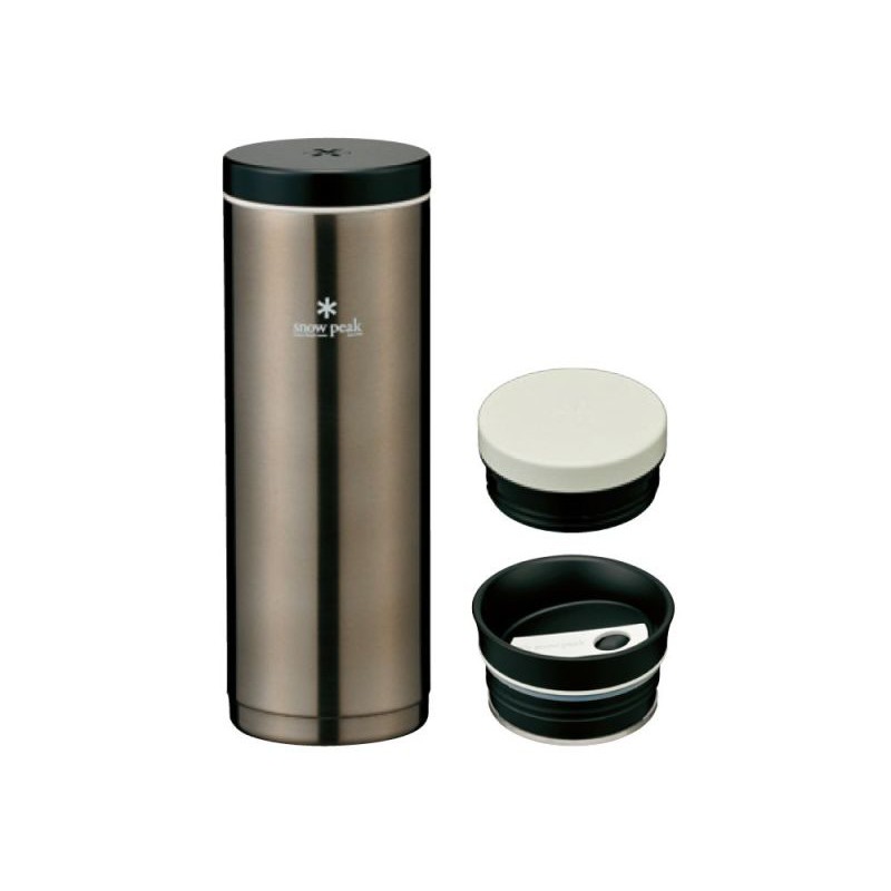 重量 瓶身 230g / 保冷蓋 90 g / 保溫蓋 41 g / 隨行杯蓋 38 g 材質 不鏽鋼容量 500 ml尺寸77×77×216（h）mm / 77×77×222（h）mm(使用隨行杯蓋