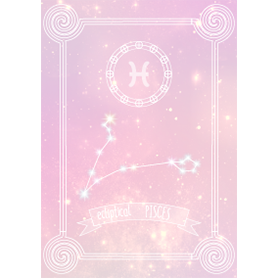 うお座:ふわふわ星空-水彩風