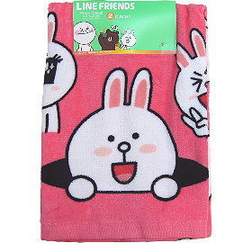 【波克貓哈日網】TOKYO LINE FRIENDS◇2枚入長巾◇《 34x75 cm 》兔兔