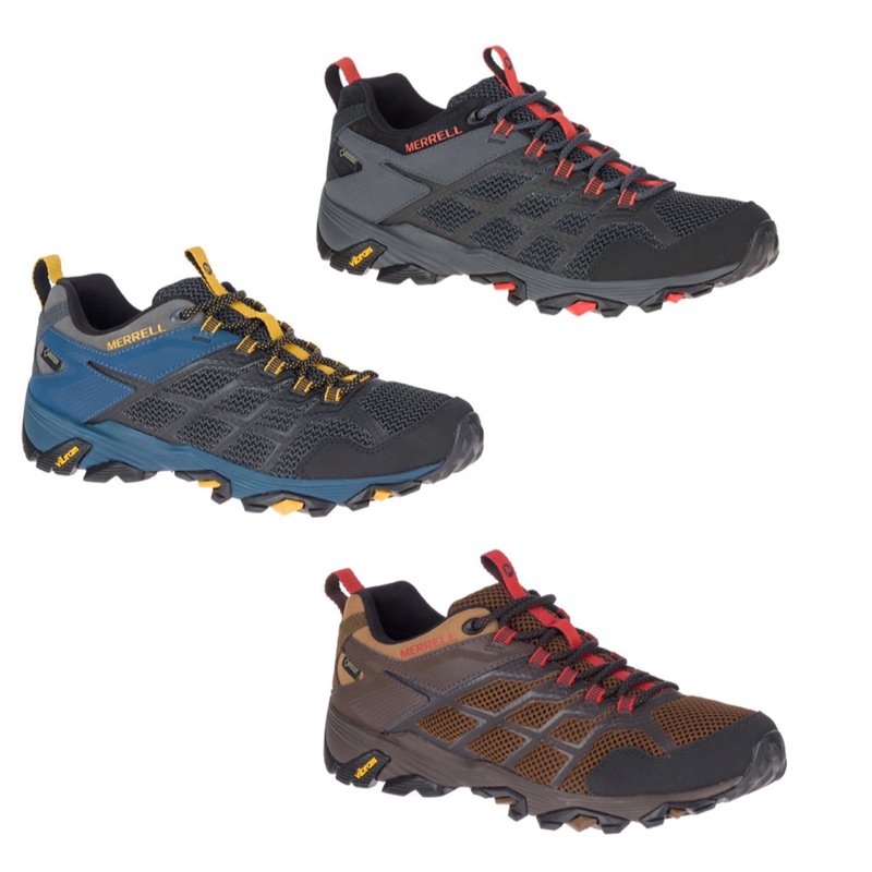 #merrell 登山鞋 #低筒防水登山鞋#黃金大底#牛巴戈皮革#GORE-TEX商品說明● GORE-TEX襪套式防水結構-防水透氣保持乾爽。● 牛巴戈皮革+網布鞋面。● 風箱式鞋舌-防止碎石沙子進