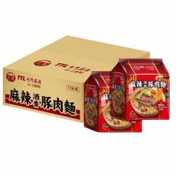 台酒TTL 麻辣酒香豚肉麵袋麵(12包入/箱)