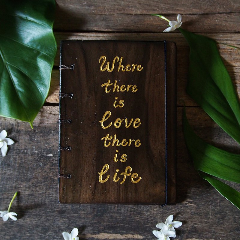 火木書皮文字刻字，筆記本，筆記本，手工筆記本，手工筆記本