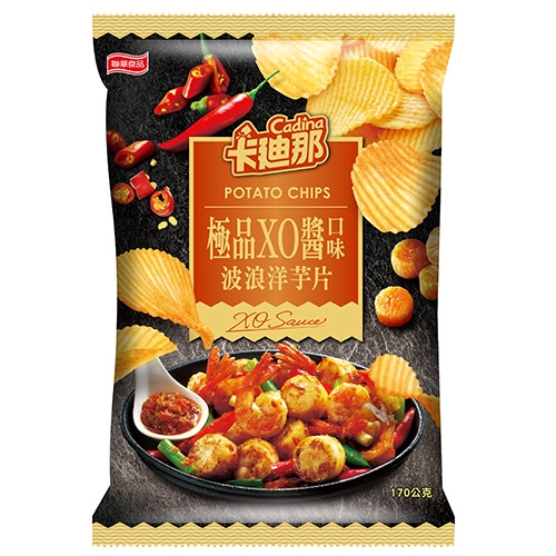 ◆100%新鮮洋芋切片，佐以頂級XO醬風味，鮮美干貝香氣與馬鈴薯完美搭配，涮嘴好滋味，讓人忍不住一口接一口 ◎ 規格： 170g◎ 注意事項：◎ 勿放置在陽光直射與潮濕處◎ 包裝拆封後，請儘速使用完畢
