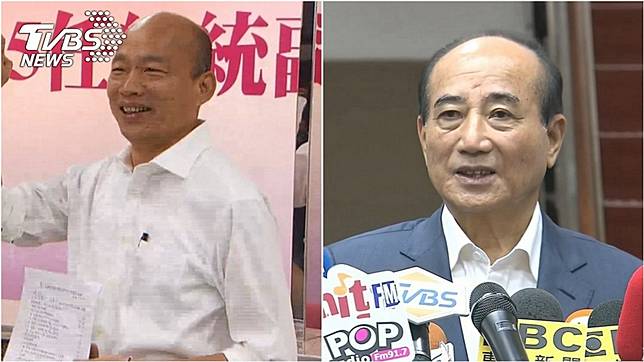 國民黨參選人韓國瑜(左)、前立法院長王金平(右)。圖／TVBS資料照