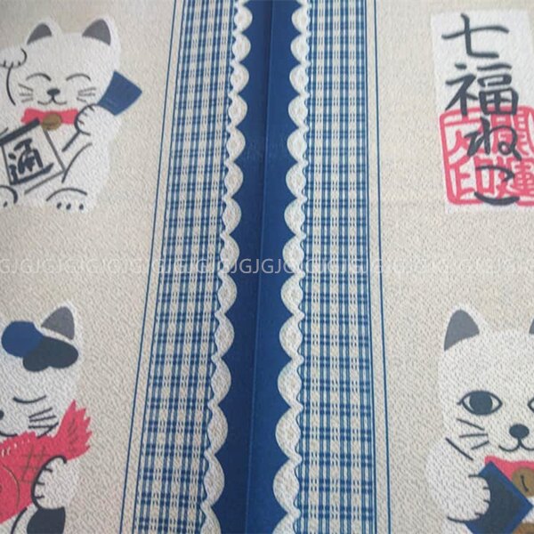 七福招財貓長門簾