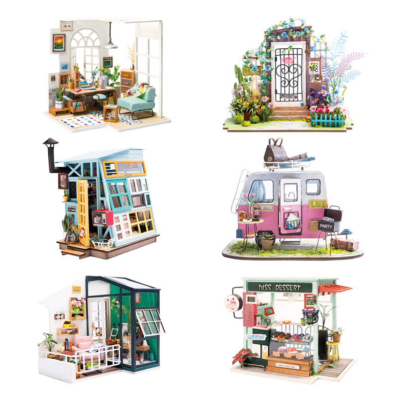 【DIYmini藝術屋－時刻乘六】 DIY小屋全程手工拼裝，堅持原創設計。 夏日的冰淇淋，埋首於電腦前的午後；週末的烤肉派對，再度墜入夢境的晨間小憩， 每個人總有幾度這樣值得回憶的時刻，不一定美卻深刻