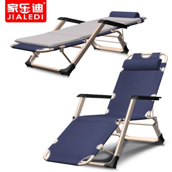 休閒椅 迪躺椅折疊午休辦公室午睡椅折疊椅沙灘椅休閑椅孕婦靠背椅子 美物居家館JD