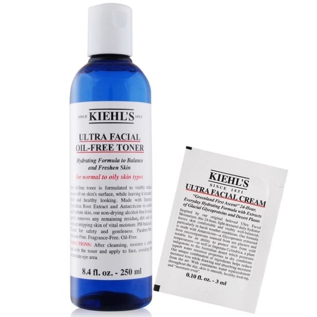 KIEHLS 契爾氏 冰河保濕無油清爽化妝水(250ml)贈冰河醣蛋白保濕霜(3ml)