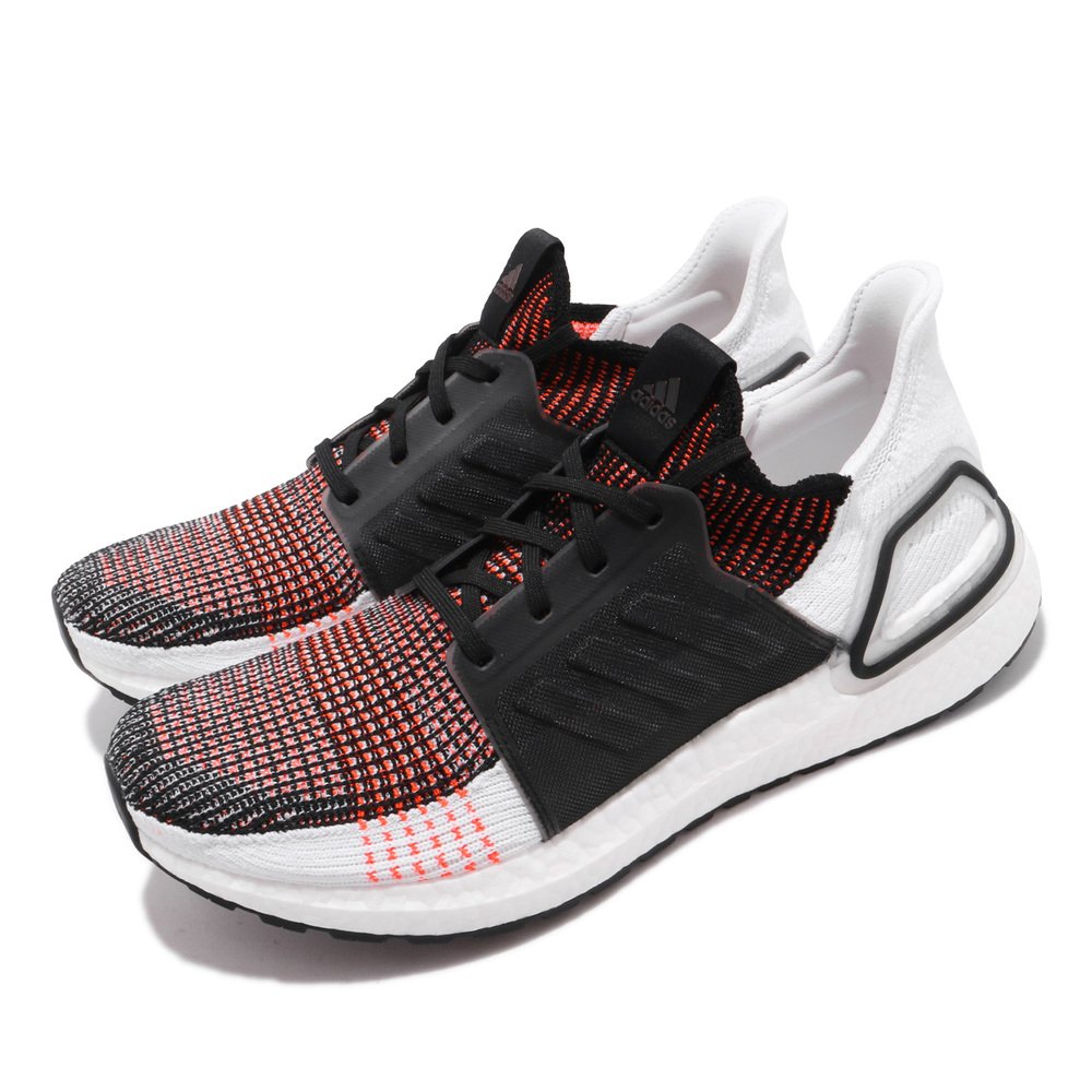 ADIDAS 慢跑鞋 UltraBOOST 19 運動休閒 男鞋 愛迪達 Boost中底 透氣 球鞋 穿搭 黑 白 [G27519]