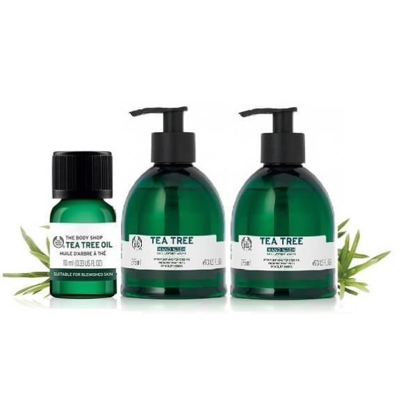 防疫必備組茶樹精油 10ml*1 + 天然茶樹淨膚洗手乳 275ml*2