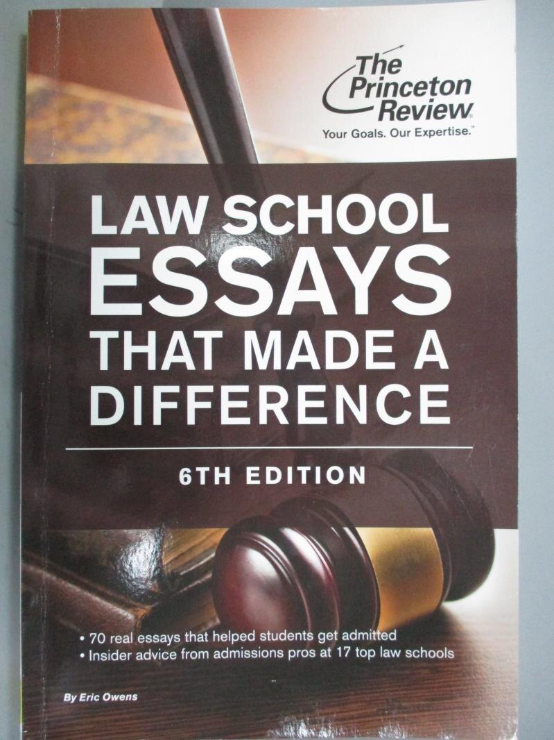 【書寶二手書T5／字典_QJV】Law School Essays That Made a Difference_Owe