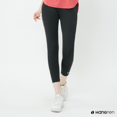 Hang Ten - 女裝 - ThermoContro側邊logo機能緊身褲-黑