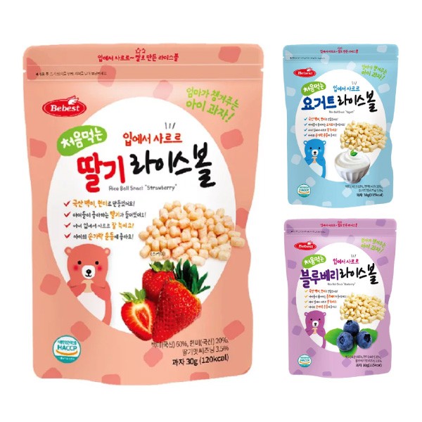 ◆選用韓國優質白米、糙米製作成小球形狀,添加寶寶成長所需的鈣、鎂、健康零食，阻斷寶貝吃各式人工添加物的危機！◆小球形狀，適合幼童食用與抓握訓練◆不含人工香料、色素、無防腐劑，通過HACCP合格認證,讓